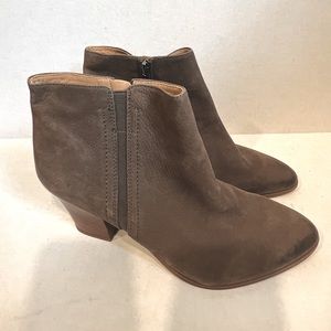 FRANCO SARTO Brown Suede Leather Ankle Boots NWT